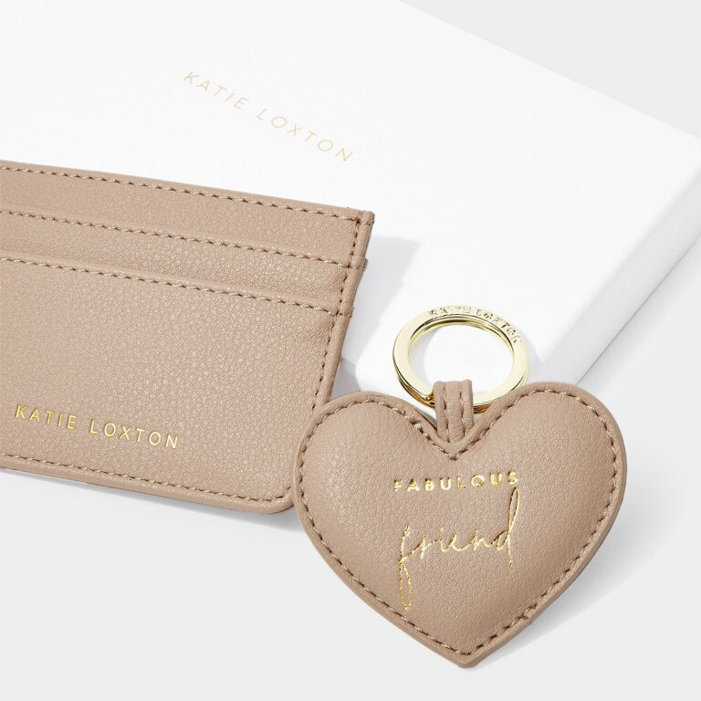 Katie Loxton Keyring And Card Holder Set Friend