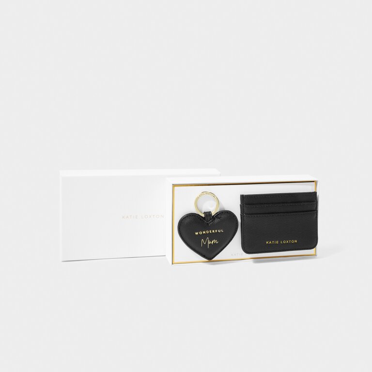 Katie Loxton Keyring And Card Holder Set Mum Blac