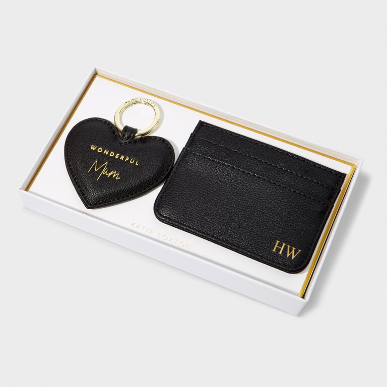 Katie Loxton Keyring And Card Holder Set Mum Blac