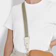 Katie Loxton Canvas Strap Light Khaki Stripe