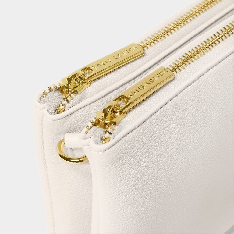 Katie Loxton Duo Pouch Off White