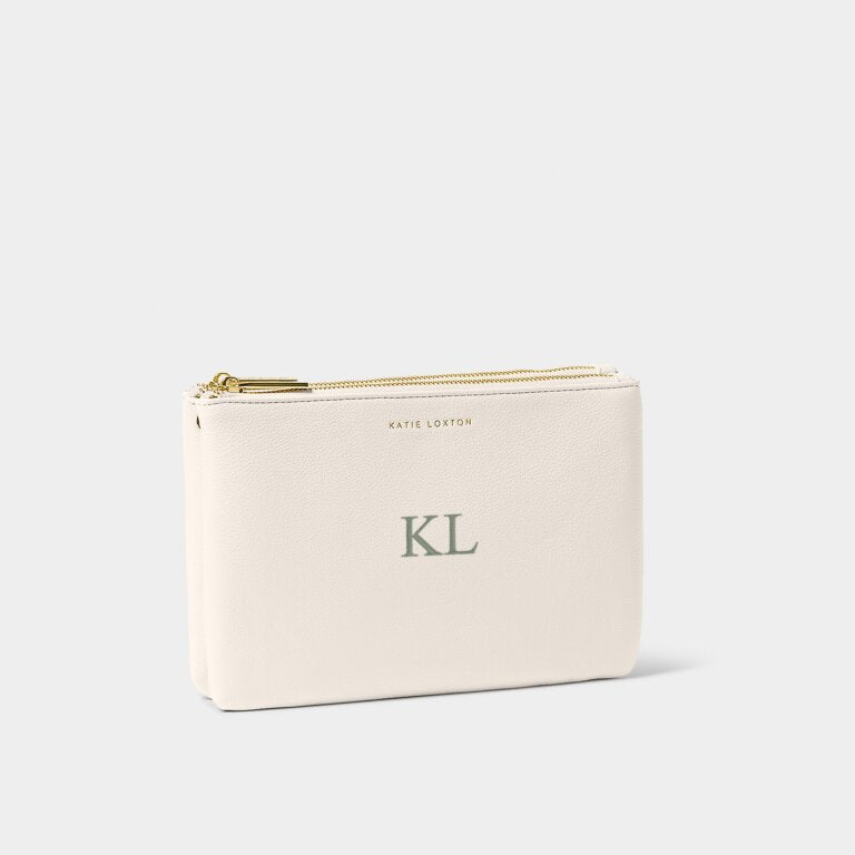 Katie Loxton Duo Pouch Off White