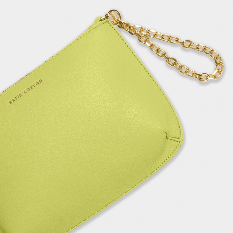 Katie Loxton Astrid Clutch Bag Lime Green