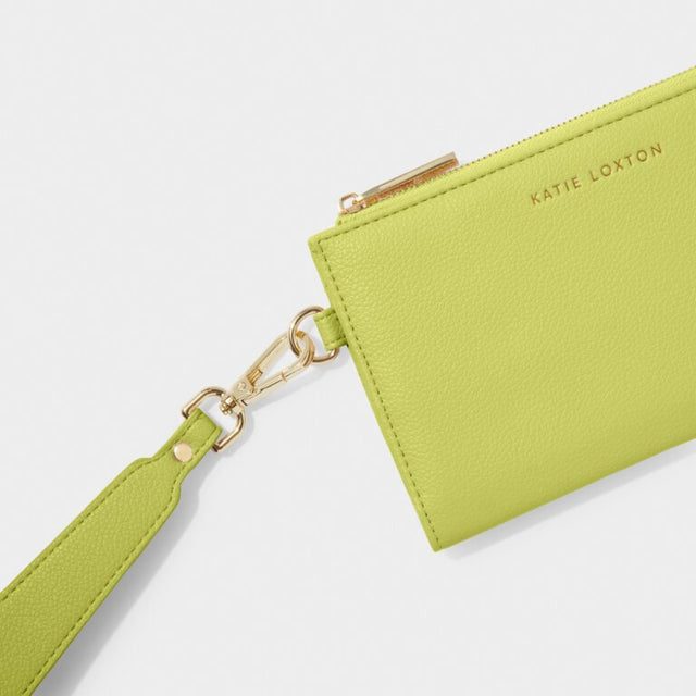 Katie Loxton Zana Wristlet Purse Lime Green