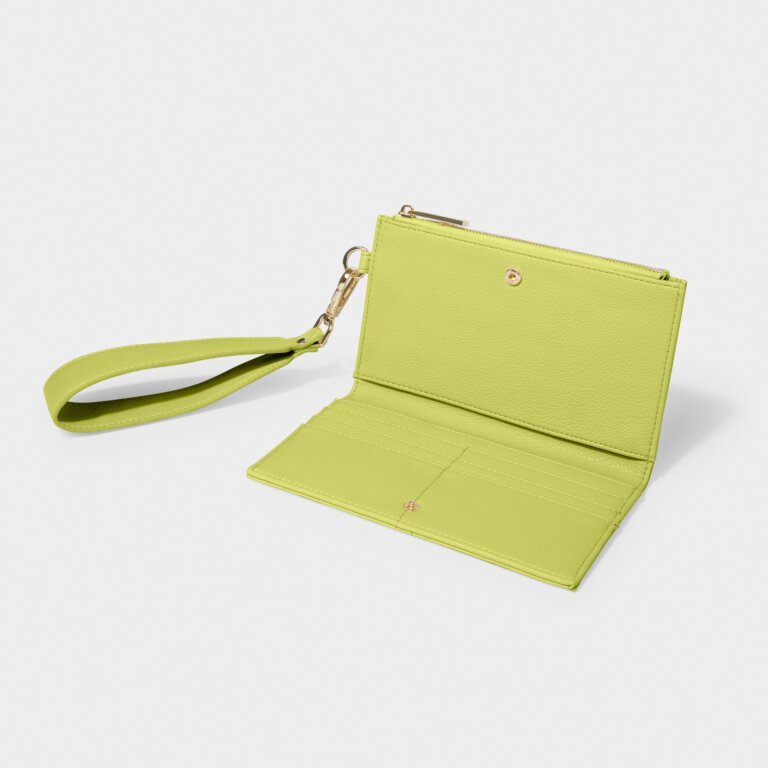 Katie Loxton Zana Wristlet Purse Lime Green