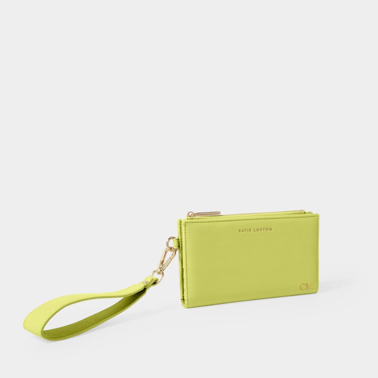 Katie Loxton Zana Wristlet Purse Lime Green