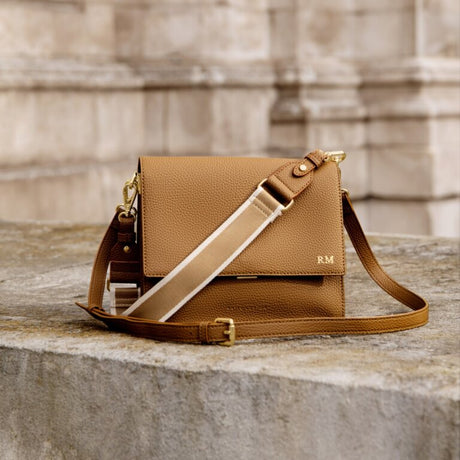 Kl Orla Canvas Strap Cross-Body Bag Tan