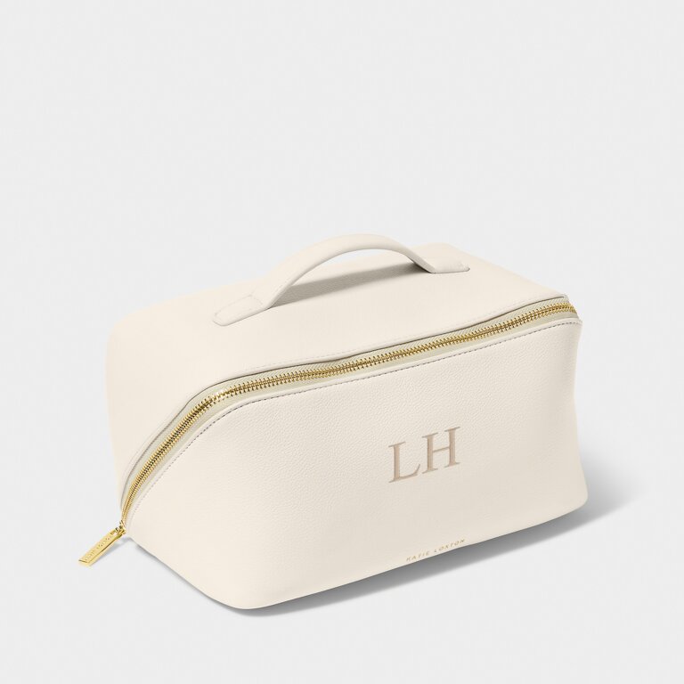 Katie Loxton Large Makeup Bag Off-White