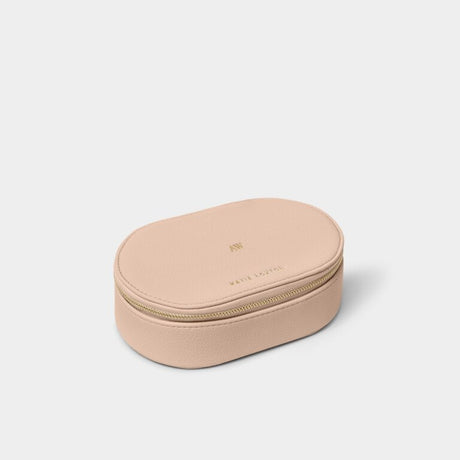 Katie Loxton Oval Jewellery Box - Nude Pink