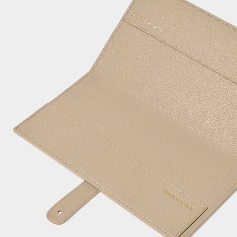 Katie Loxton Sentiment Travel Wallet Taupe