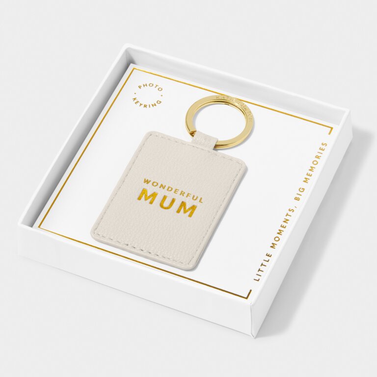 Katie Loxton Mum Boxed Keyring Off-White