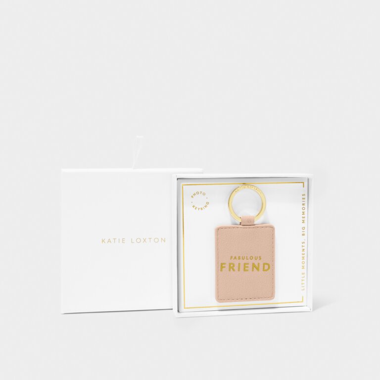 Katie Loxton Friend Boxed Keyring Nude