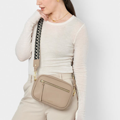 Hallie Crossbody Bag Light Taupe