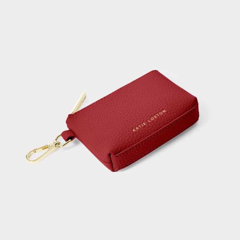 Katie Loxton Clip on Purse Garnet Red