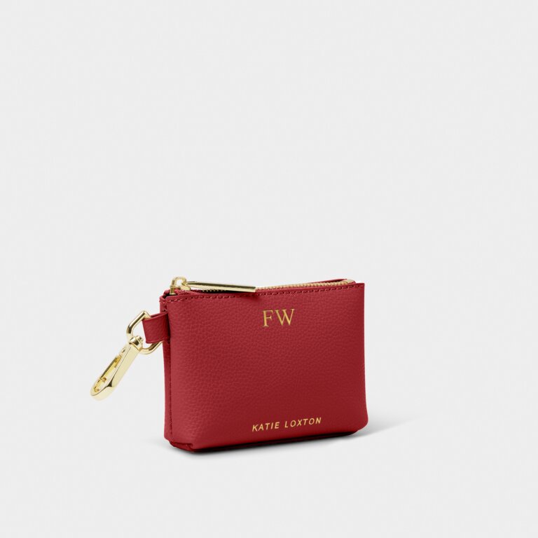 Katie Loxton Clip on Purse Garnet Red