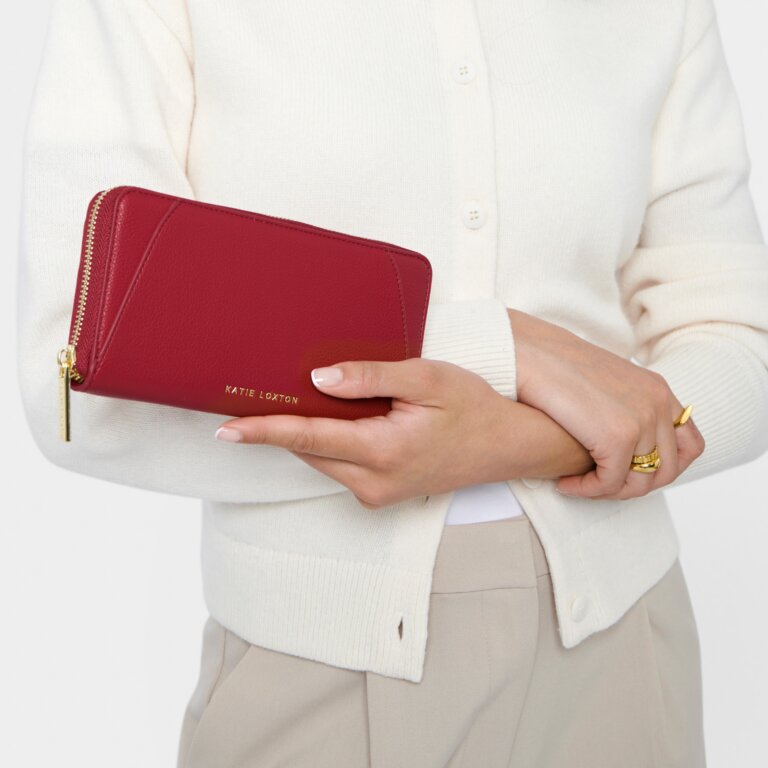 Katie Loxton Hana Purse Garnet Red