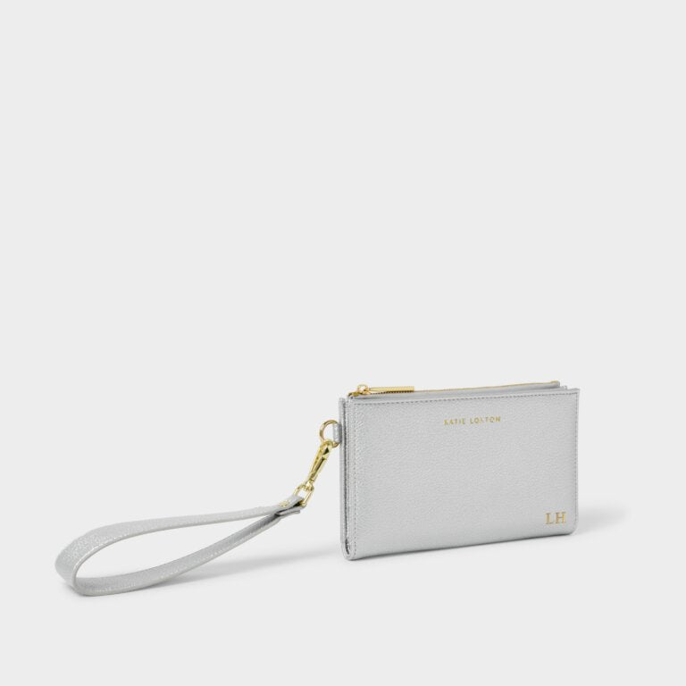 Katie Loxton Zana Wristlet Purse Silver