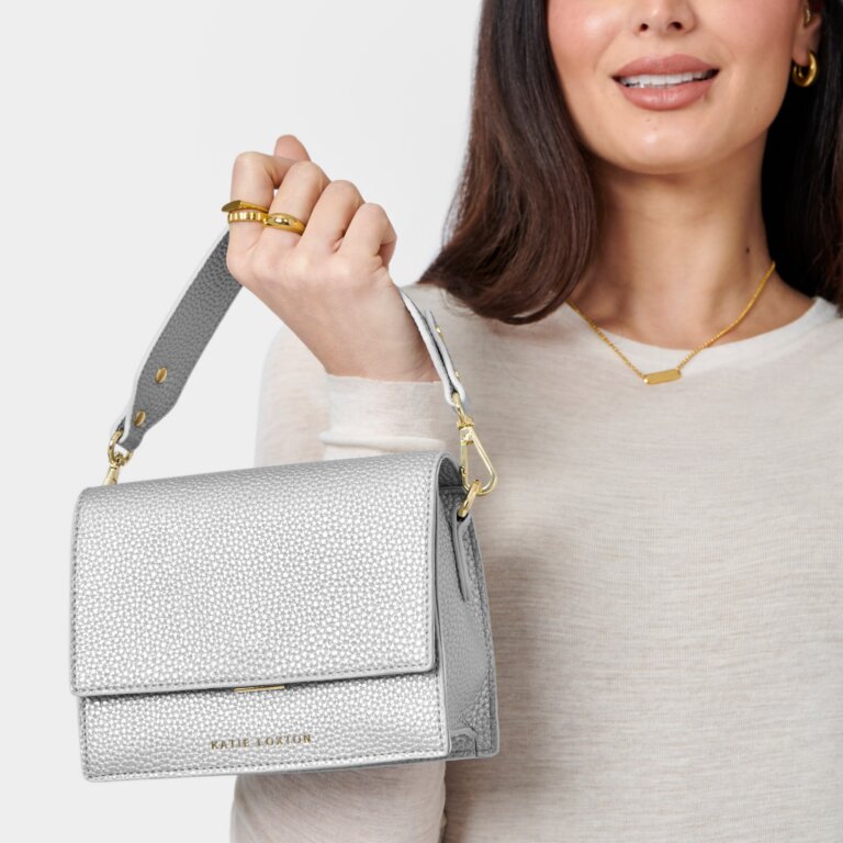 Katie Loxton Orla Mini Crossbody Bag Silver