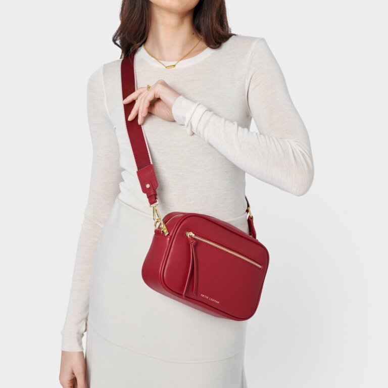 Hallie Crossbody Bag Garnet Red