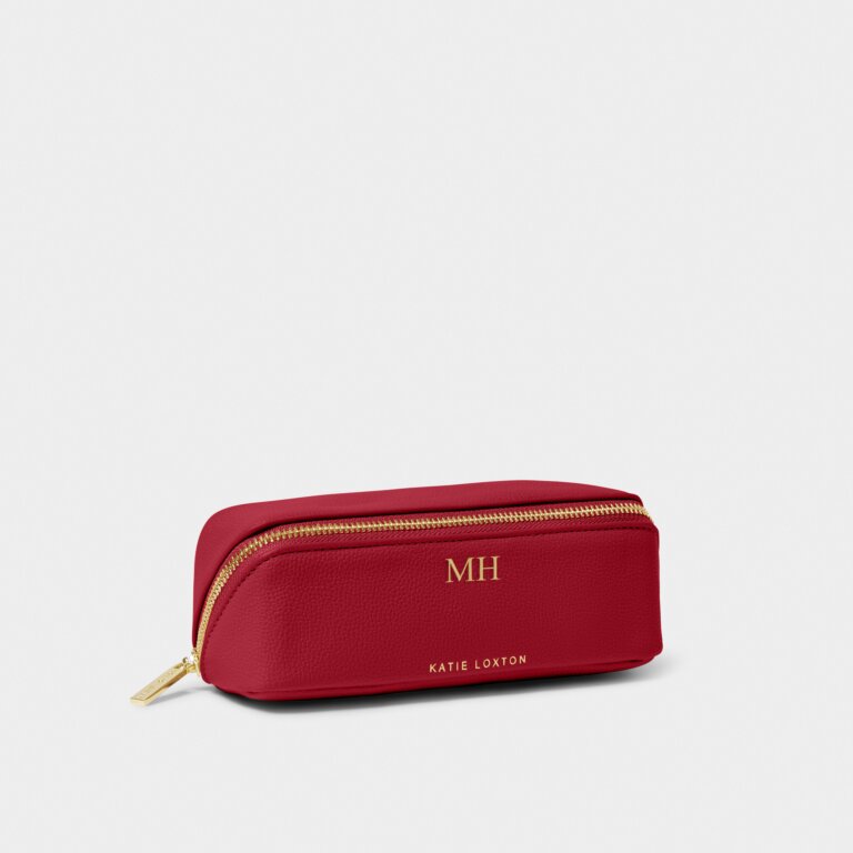 Katie Loxton Small Make Up / Wash Bag Garnet Red