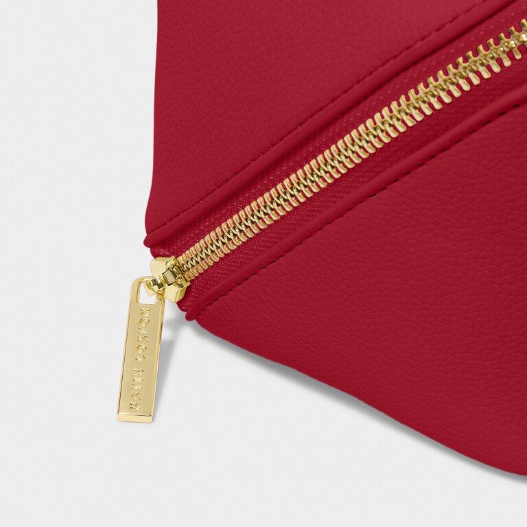 Katie Loxton Medium Make Up / Wash Bag Garnet Red