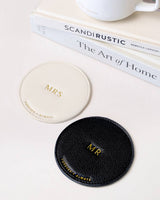 Katie Loxton Mr & Mrs Coaster Set - Off White And Black