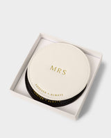 Katie Loxton Mr & Mrs Coaster Set - Off White And Black