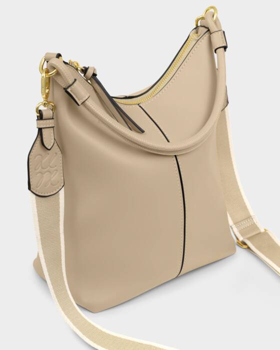 Katie Loxton Hallie Satchel Bag - Light Taupe
