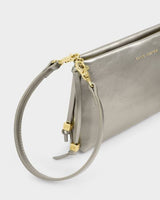 Katie Loxton Nova Textured Patent Bag - Pewter