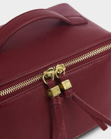 Katie Loxton Medium Fold Out Make Up / Wash Bag - Cherry