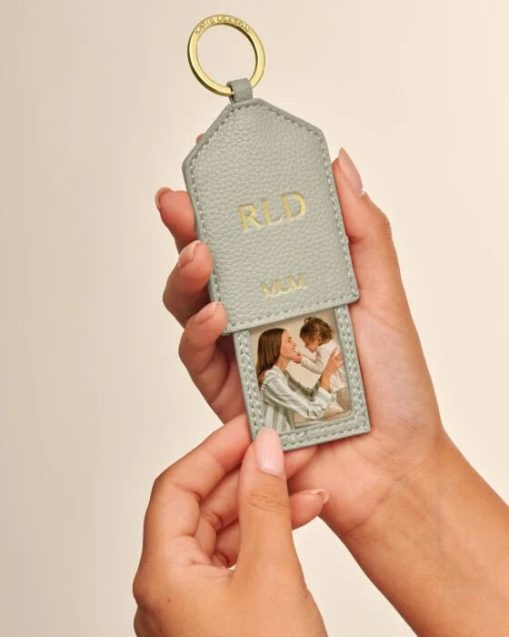 Katie Loxton Hidden Photo Keyring 'Mum' Green Mist