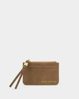 Katie Loxton Coin & Cardholder - Caramel Suedette