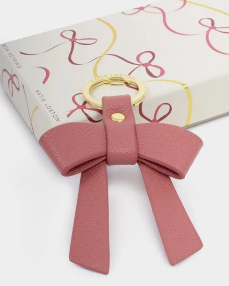 Katie Loxton Boxed Bow Keyring - You Make My Life Bow-tiful - Raspberry Pink
