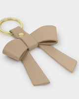 Katie Loxton Boxed Bow Keyring - You Make My Life Bow-tiful - Light Taupe
