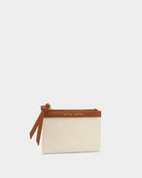 Katie Loxton Hallie Coin & Cardholder - Canvas/Cognac