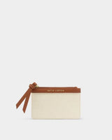 Katie Loxton Hallie Coin & Cardholder - Canvas/Cognac