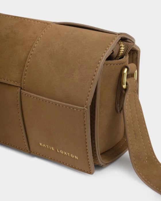 Katie Loxton Taya Crossbody Bag Caramel Suedette