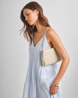 Katie Loxton Nova Small Shoulder Woven Bag Oyster
