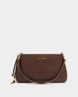Katie Loxton Nova Small Shoulder Woven Bag Chocolate