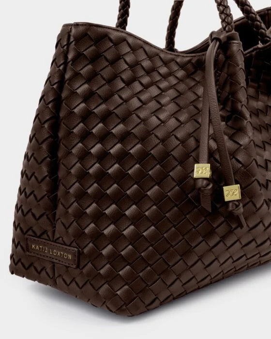 Katie Loxton Nova Shoulder Tote Bag Chocolate