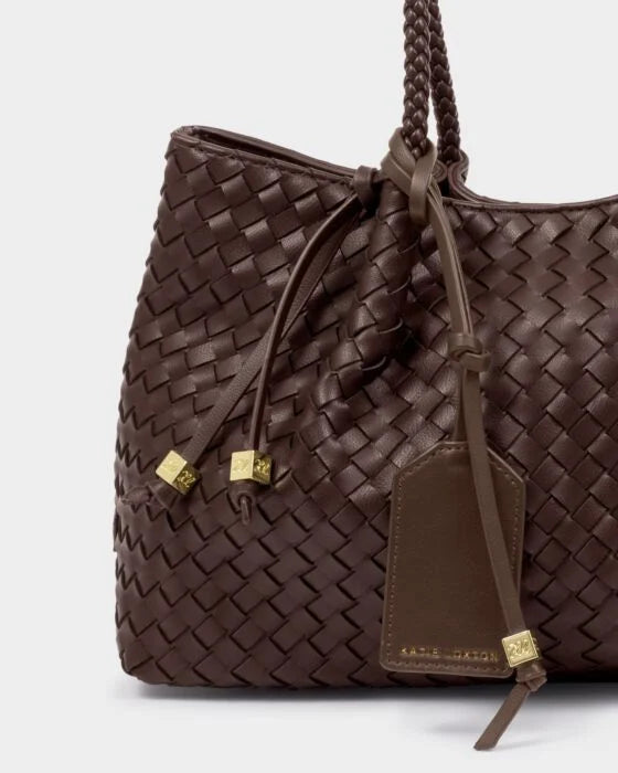 Katie Loxton Nova Shoulder Tote Bag Chocolate