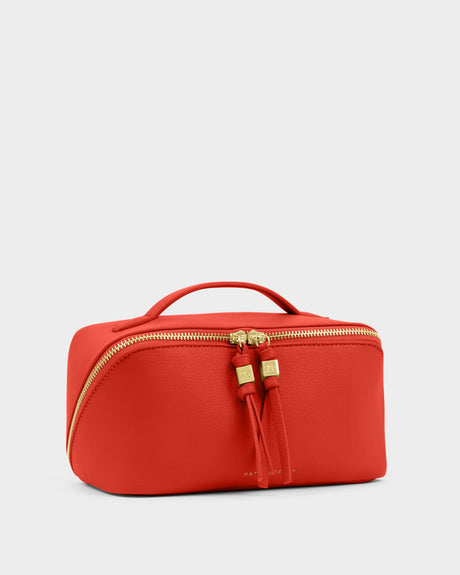 Katie Loxton Soho Large Make Up/Wash Bag - Deep Orange