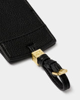 Katie Loxton Luggage Tag - Jet. Set. Go - Black