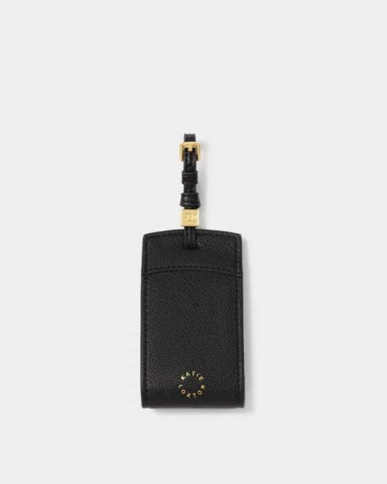Katie Loxton Luggage Tag - Jet. Set. Go - Black