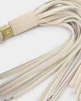 Katie Loxton Oversized Tassel Bag Charm - Chalk Suedette