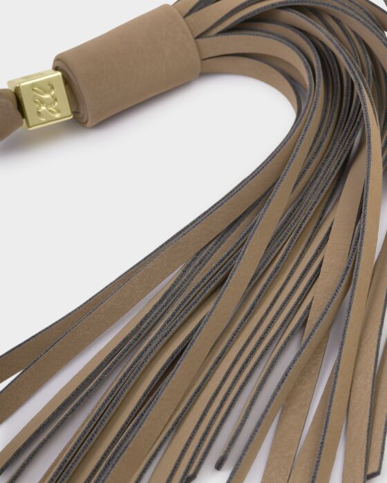 Katie Loxton Oversized tassel Bag Charm - Taupe Suedette