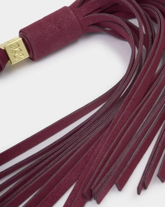 Katie Loxton Oversized Tassel Bag Charm - Cherry Suedette