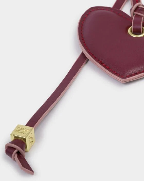 Katie Loxton Amour Heart Bag Charm - Cherry