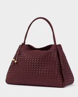 Katie Loxton Nova Woven Large Shoulder Bag - Cherry Mixed