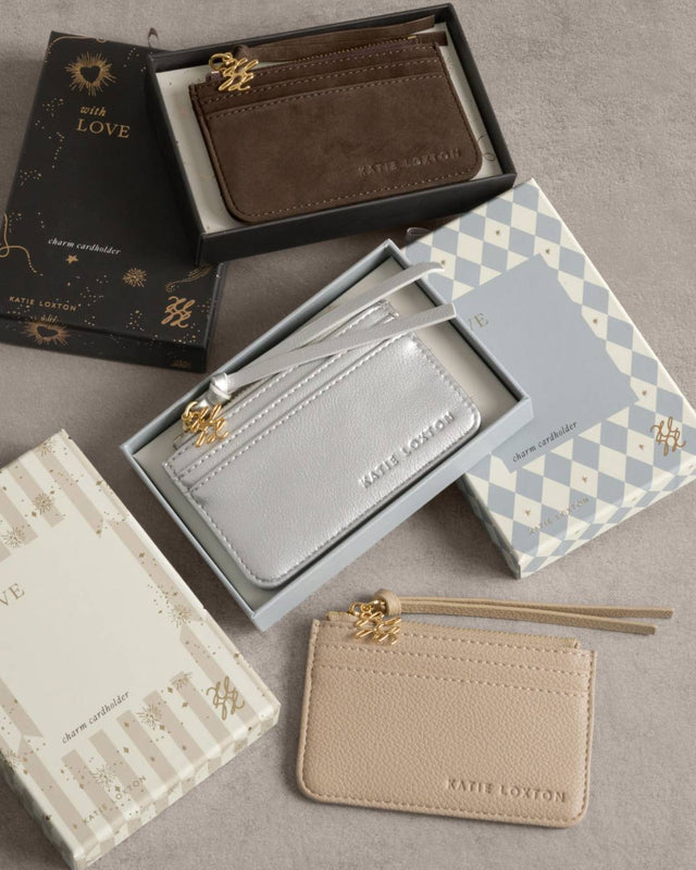 Katie Loxton Gift Boxed Coin & Cardholder - Silver